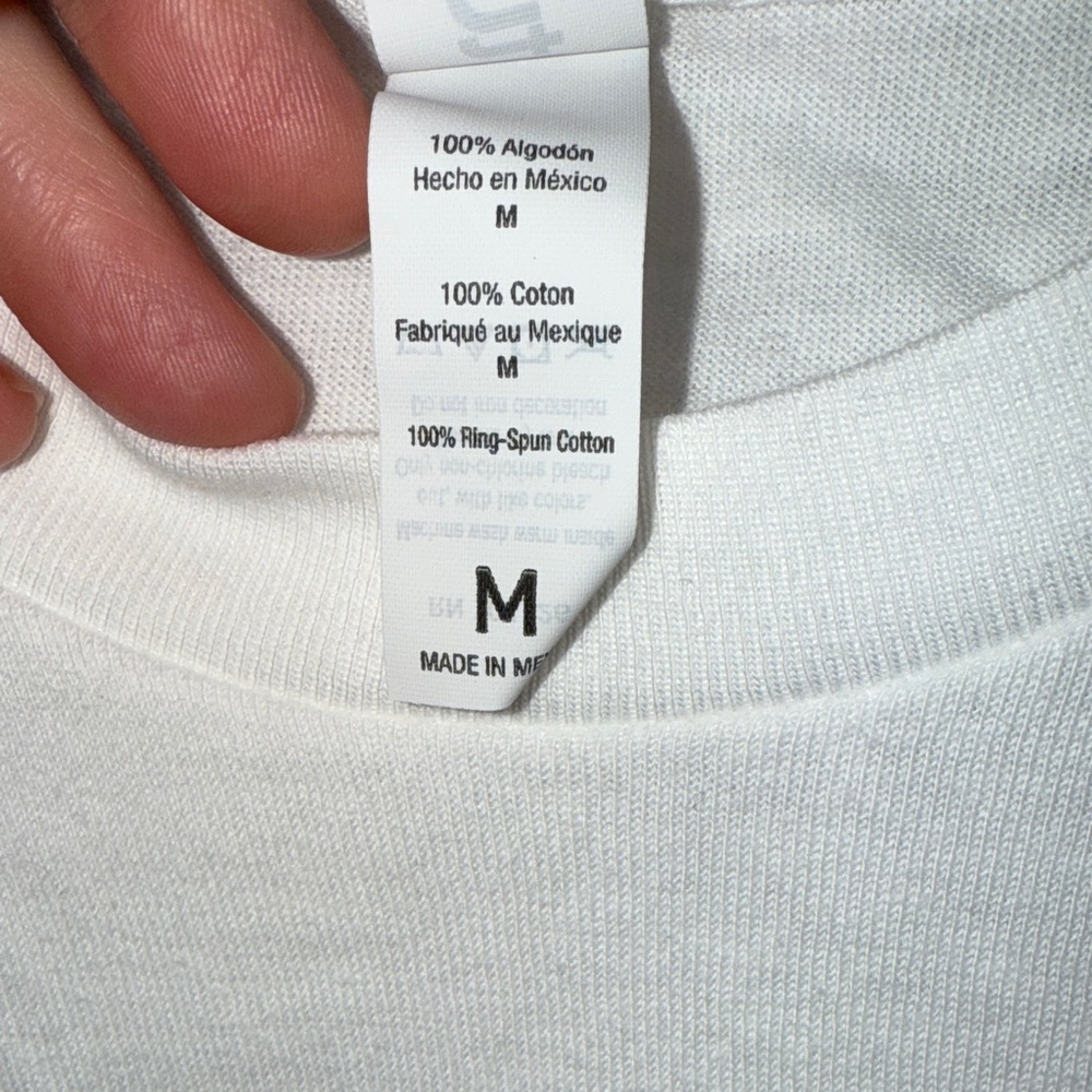 Tultex White T-Shirt with Cat Graphic - Picture 3 of 5